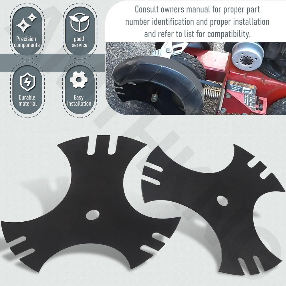 2 Pack Side Edger Star Blades for Craftsman Edger Replacement 9" Blades, Compati