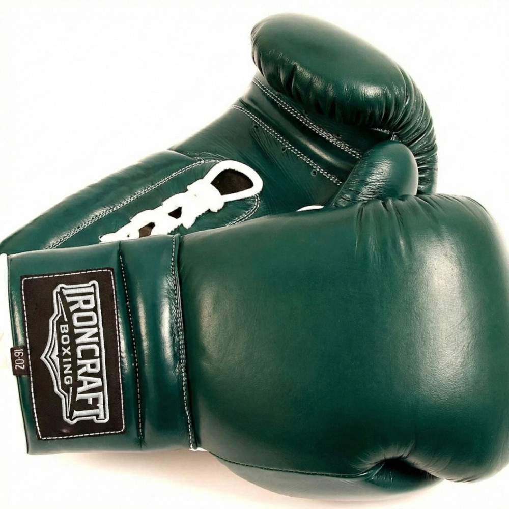 Ironcraft Pro Boxing Gloves | Premium Cowhide Leather | Triple-Layer Padding