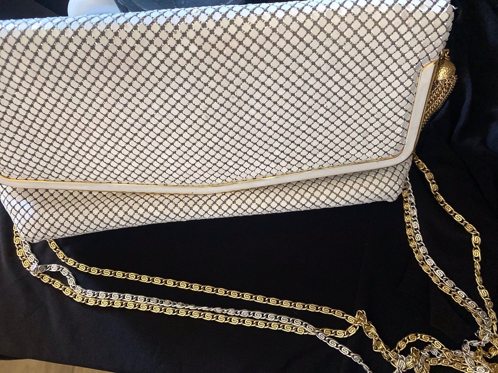 Pelle Italia White Mesh Purse