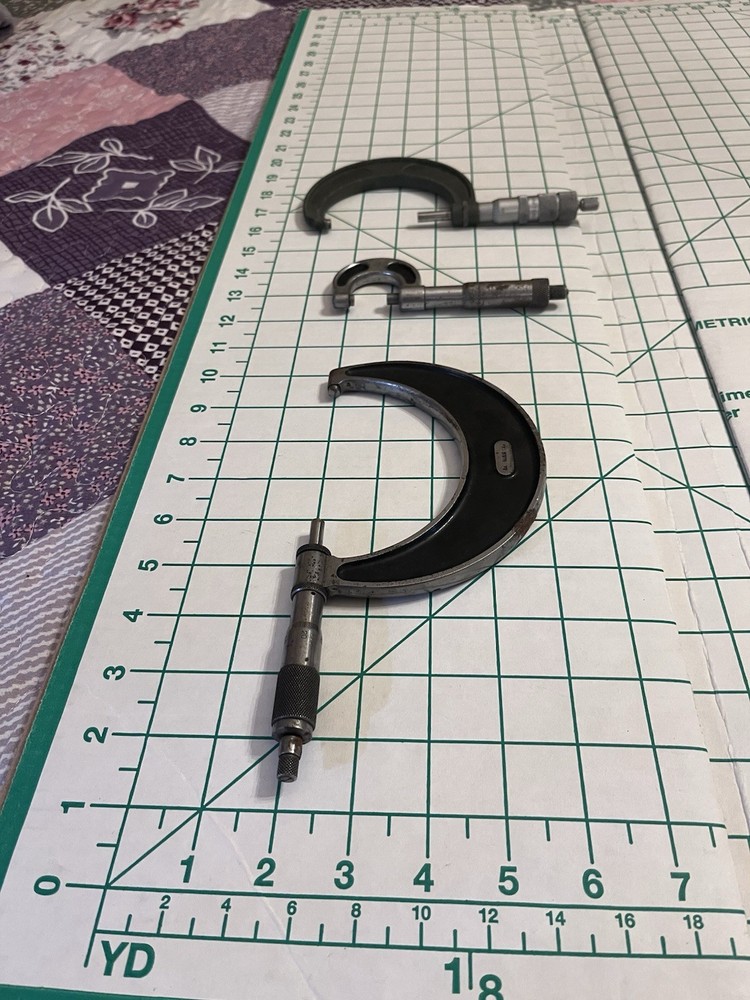 Starrett And Craftsman Outside Micrometers
