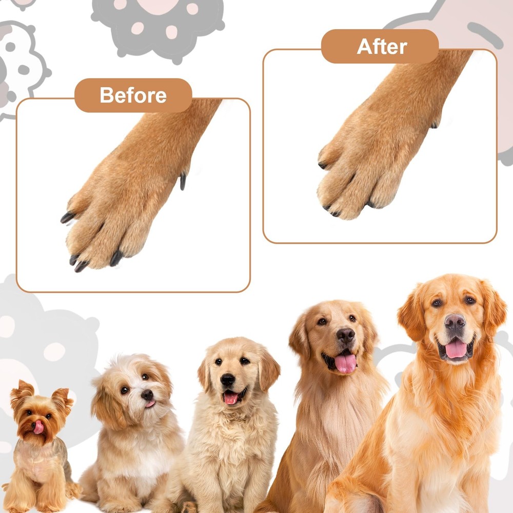 Dog Nail File with 6Pcs Replaceable Filing Disc, Dog Scratch Board for Safe a...