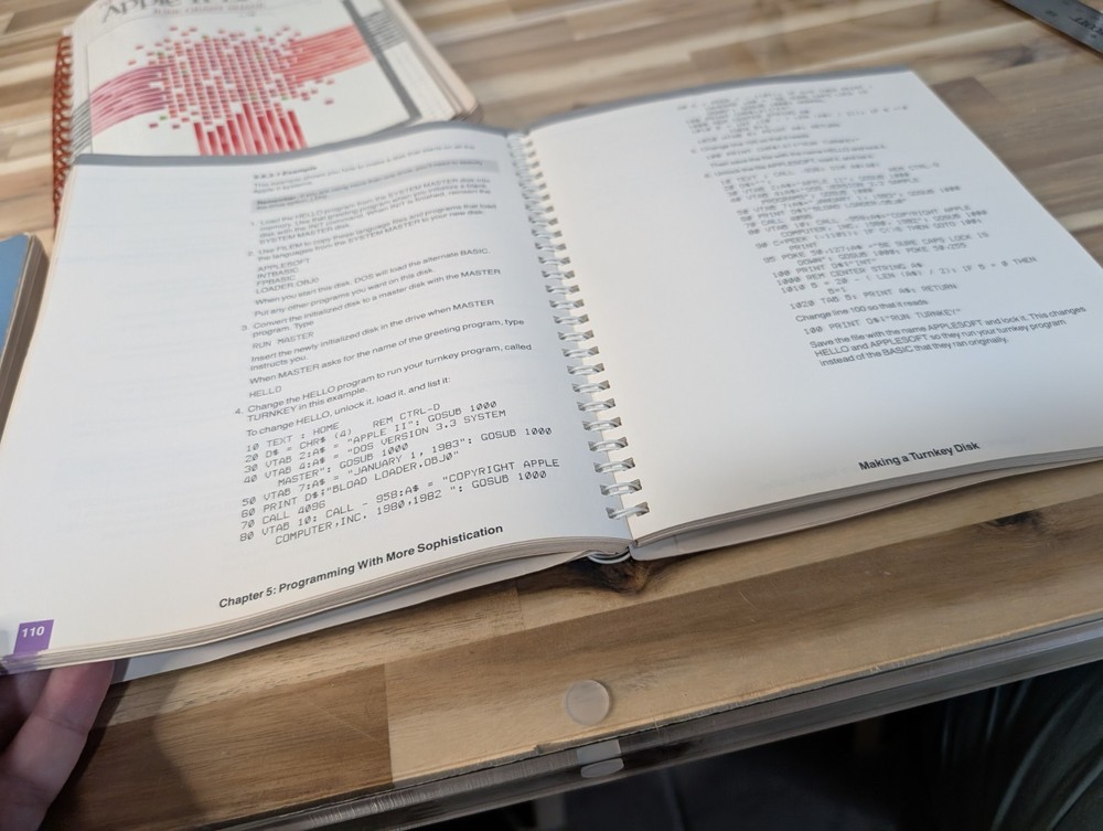 Vintage Apple II Reference Manuals Basic Exercises Apple, DOS Program, A2 Basics