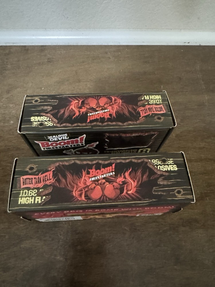 2 Pack JEALOUS DEVIL Organic Charcoal Firestarter 8 unites each