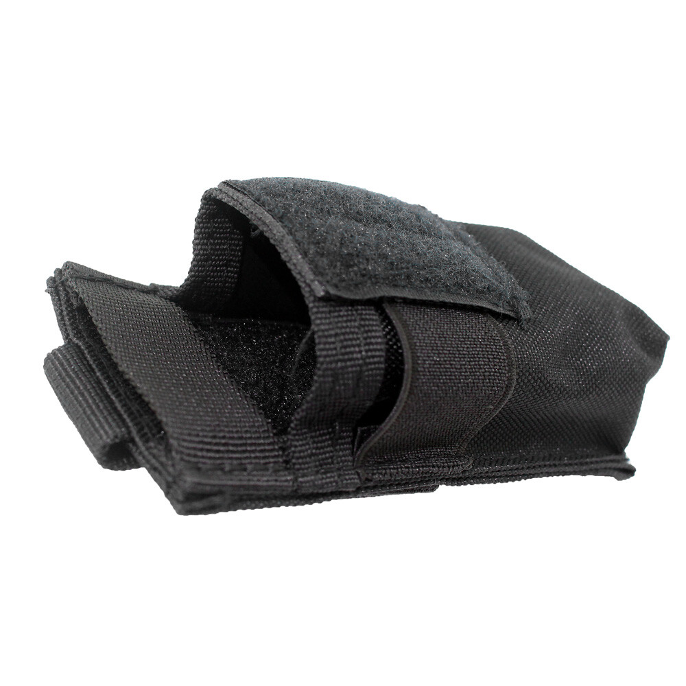 US Molle Flashlight Pouch Holster Utility Tools Pouch Adjustable Hook Loop Flap