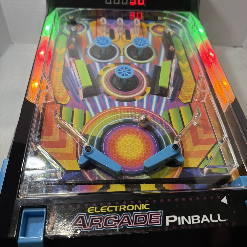 Electronic Arcade Tabletop Pinball Machine Sounds Lights