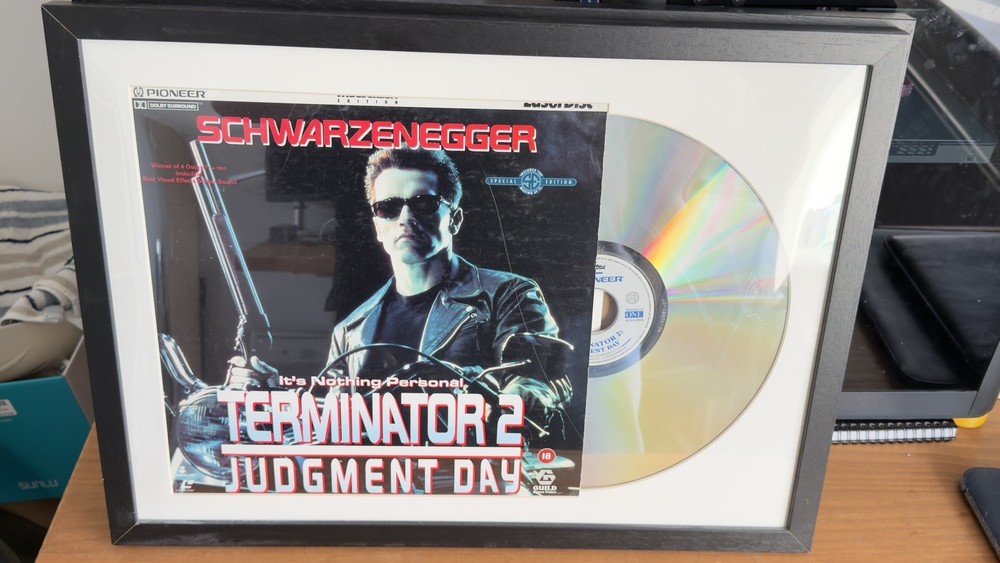 Terminator 2 Judgment Day Laserdisc Framed