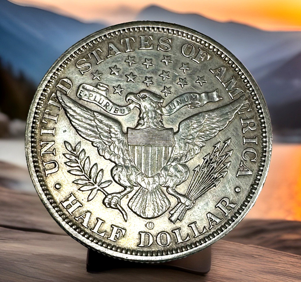 1995o 50c Barber Half Dollar, About Uncirculated