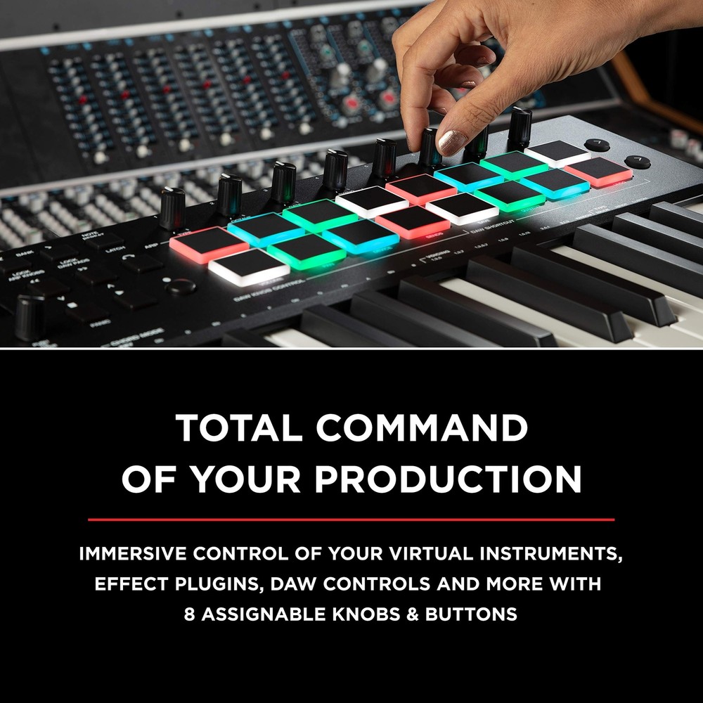 M-Audio Oxygen Pro 25 – 25 Key USB MIDI Keyboard Controller With Beat Pads