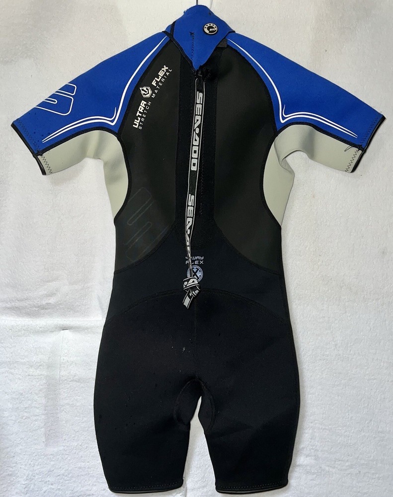 SeaDoo Junior Spring Shorty Wetsuit Size 10 Swim Surf Water Ski