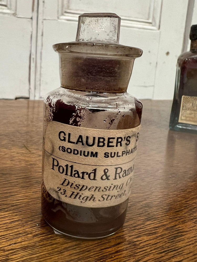 Vintage Gauber Salt Apothercary Bottle