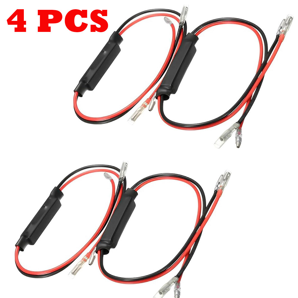 4PCS Motorcycle Resistor, Turn Signal LED Load Resistor Flash Blinker Fix Error