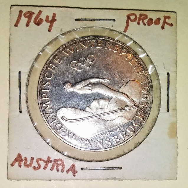 Austrian Coin Proof Set- 1964- Includes Silver Coins-9 Coins Total