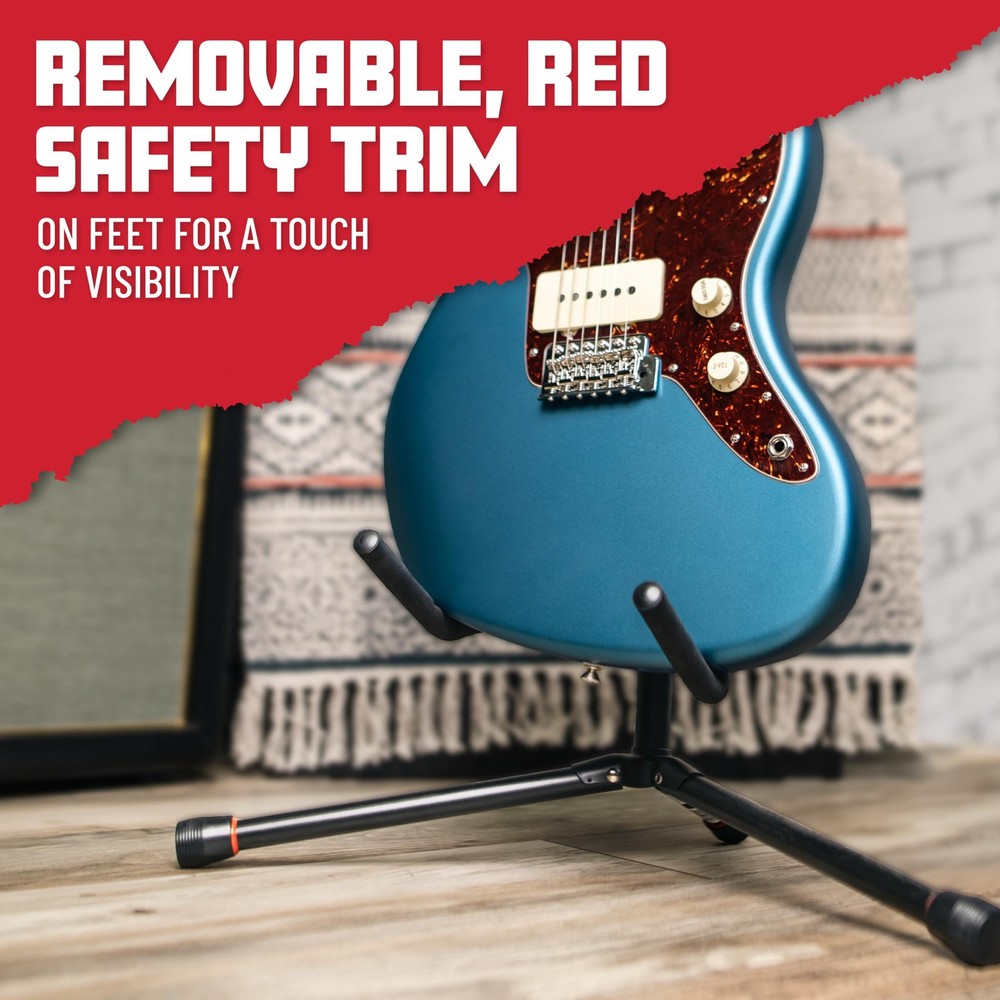 Frameworks Adjustable Double Guitar Stand, Holds Two Electric or Acoustic Gui...