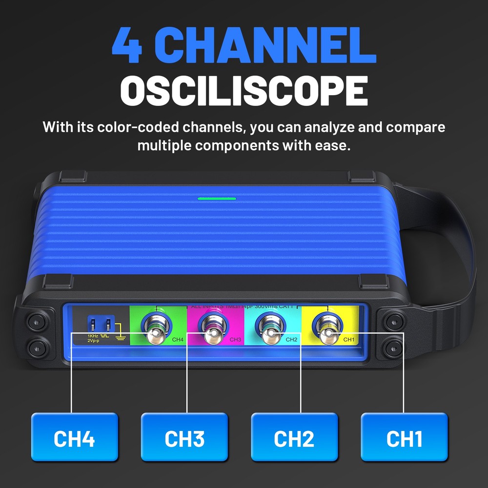 TOPDON Phoenix Scope Advanced 4-Channel Oscilloscope Work for Phoenix max smart