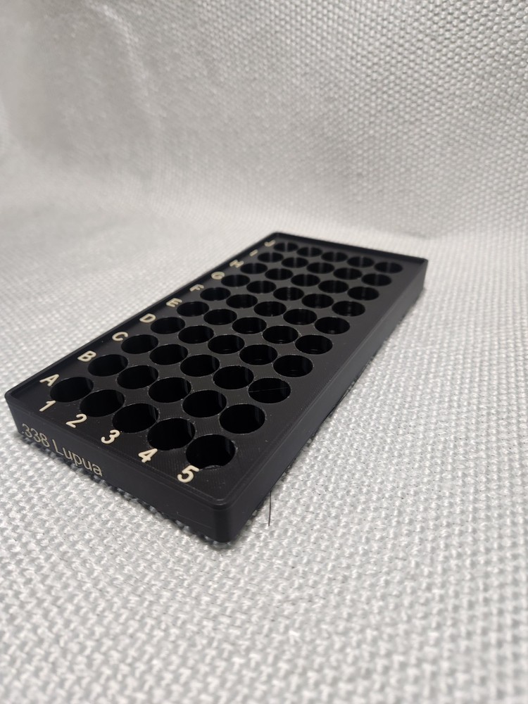 .338 Lupua 50rd reloading tray, Stackable, Different color options