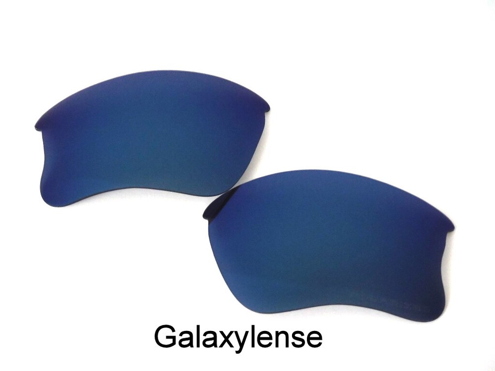 Galaxy Replacement Lenses For Oakley Flak Jacket XLJ Navy Blue Polarized