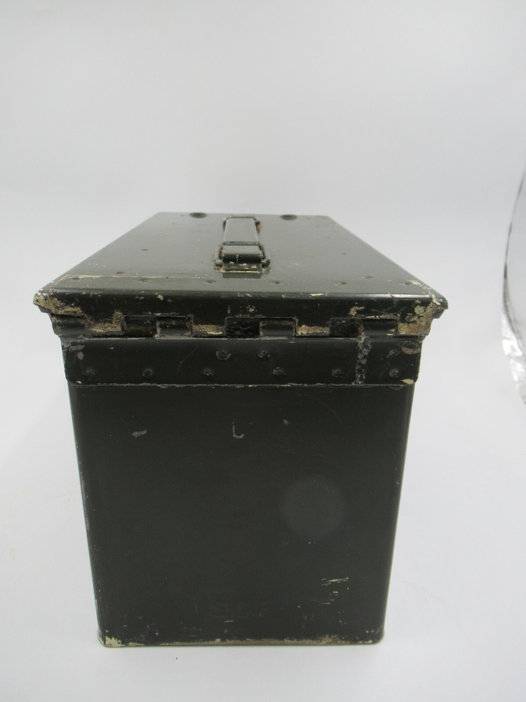 Military Ammo Box 50 Cal EMPTY contents.