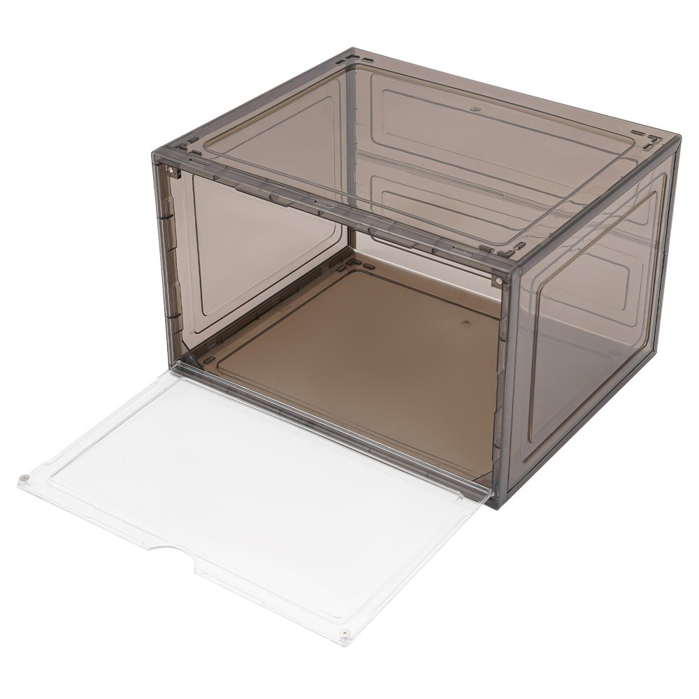 12Pcs Clear Acrylic Stackable Shoe Boxes for Premium Sneaker Display and Storage