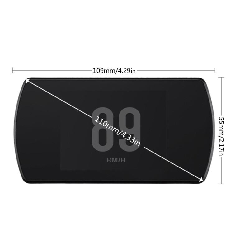 Car HUD Speedometer Security Alarm Digital Alarm Reminder Meter Electronics Tool
