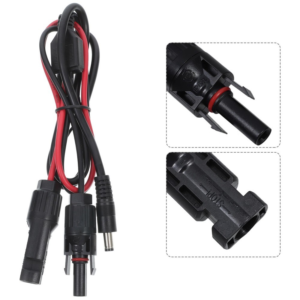 Solar Panel Wire Plug To DC 5.5 Mm Connector Cable Extension For Solar Panels