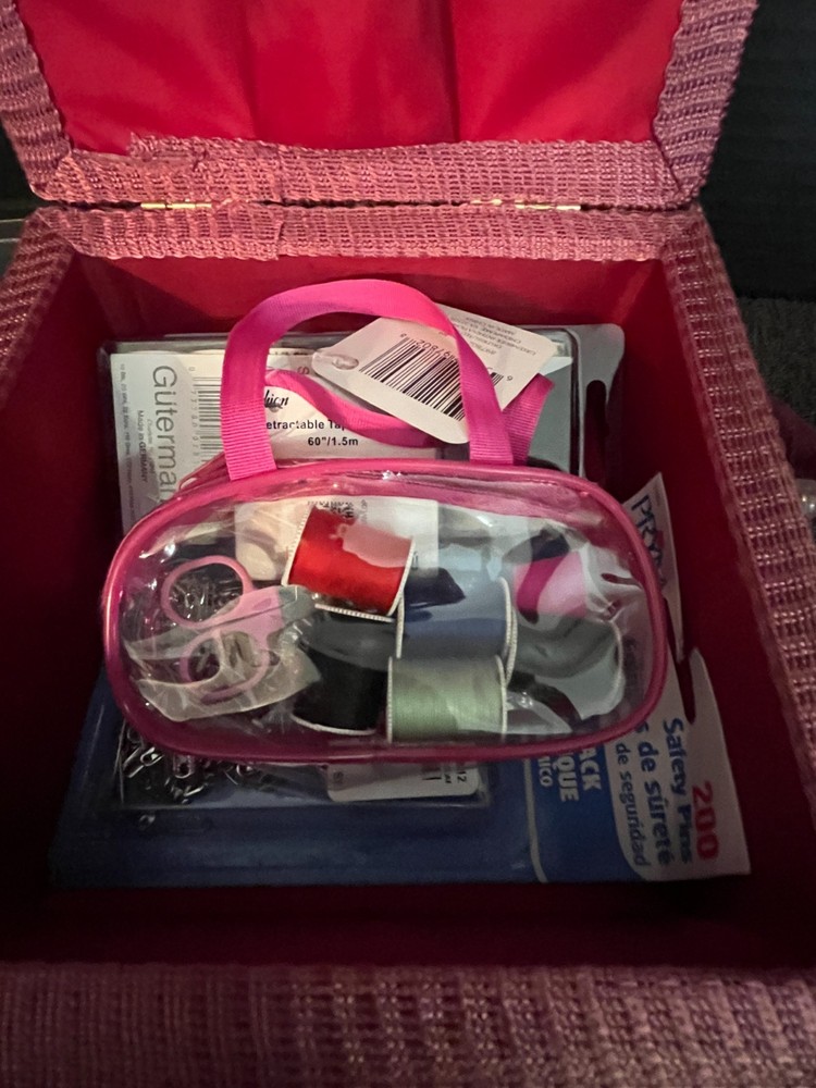 Vintage Sewing Basket W/Accessories