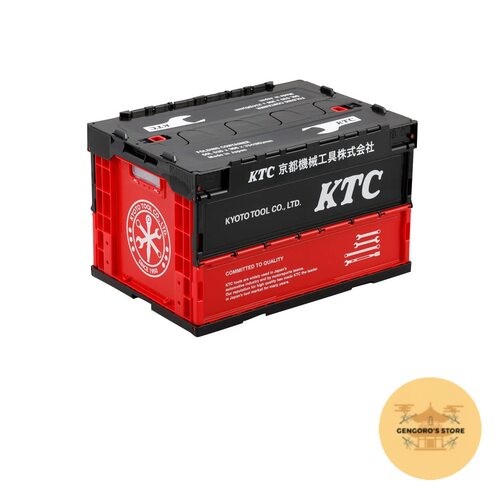 KTC Foldable Container YG-196BK 50L Black Large Storage Crate Japan