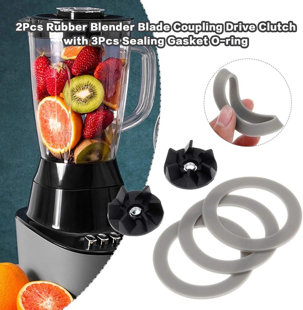 2 Couplings + 3 Gaskets for Hamilton Beach Blender Replacement Parts