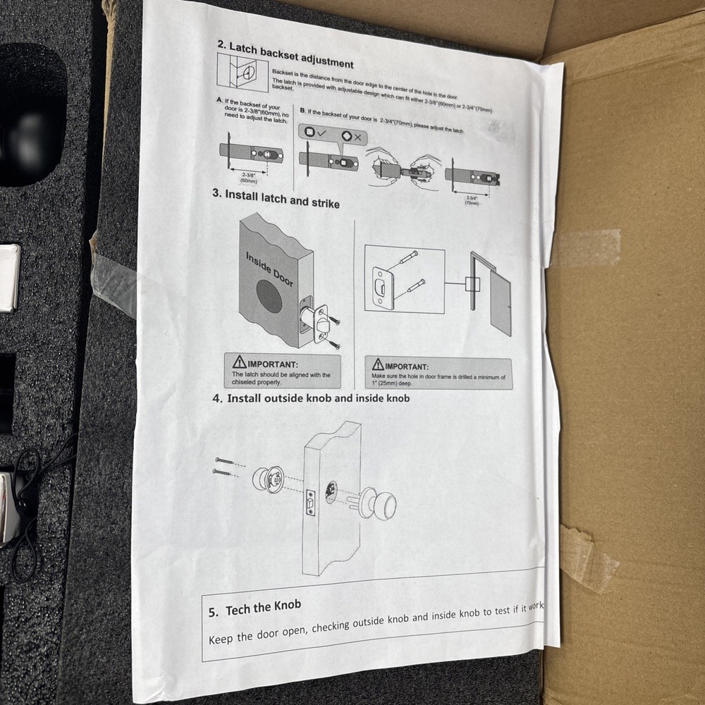 Smart Door Handle Set HARFO D02