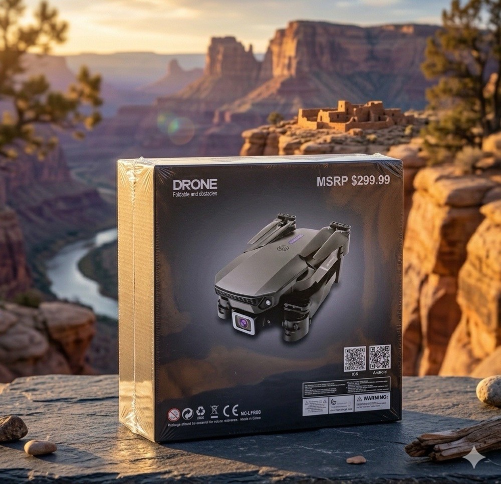 Myshle SMS Drone Avoid Obstacles Foldable Drones with 4K HD Camera NEW IN BOX!!