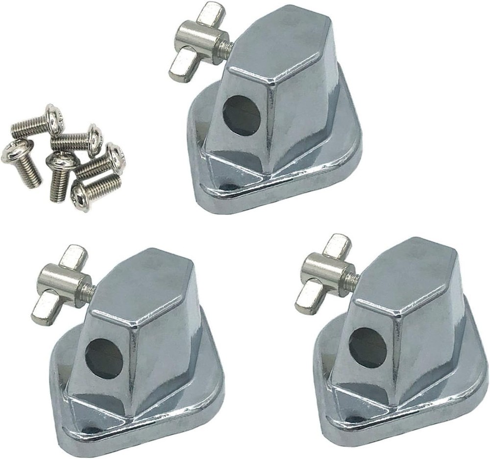 3 Pack Floor Tom Leg Mounts - Essential Drum Hardware for Percussionists