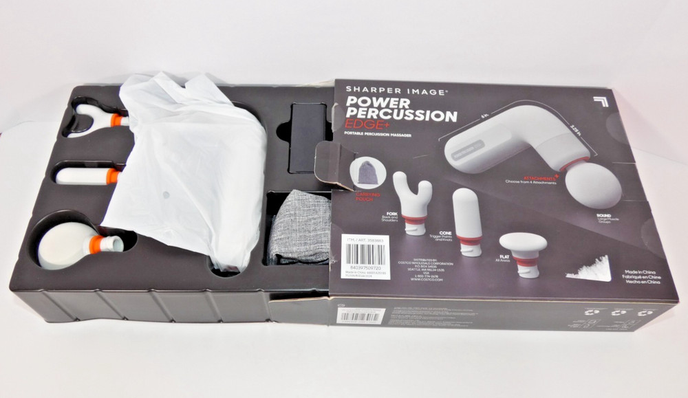 Sharper Image Power Percussion Edge+ Portable Percussion Massager