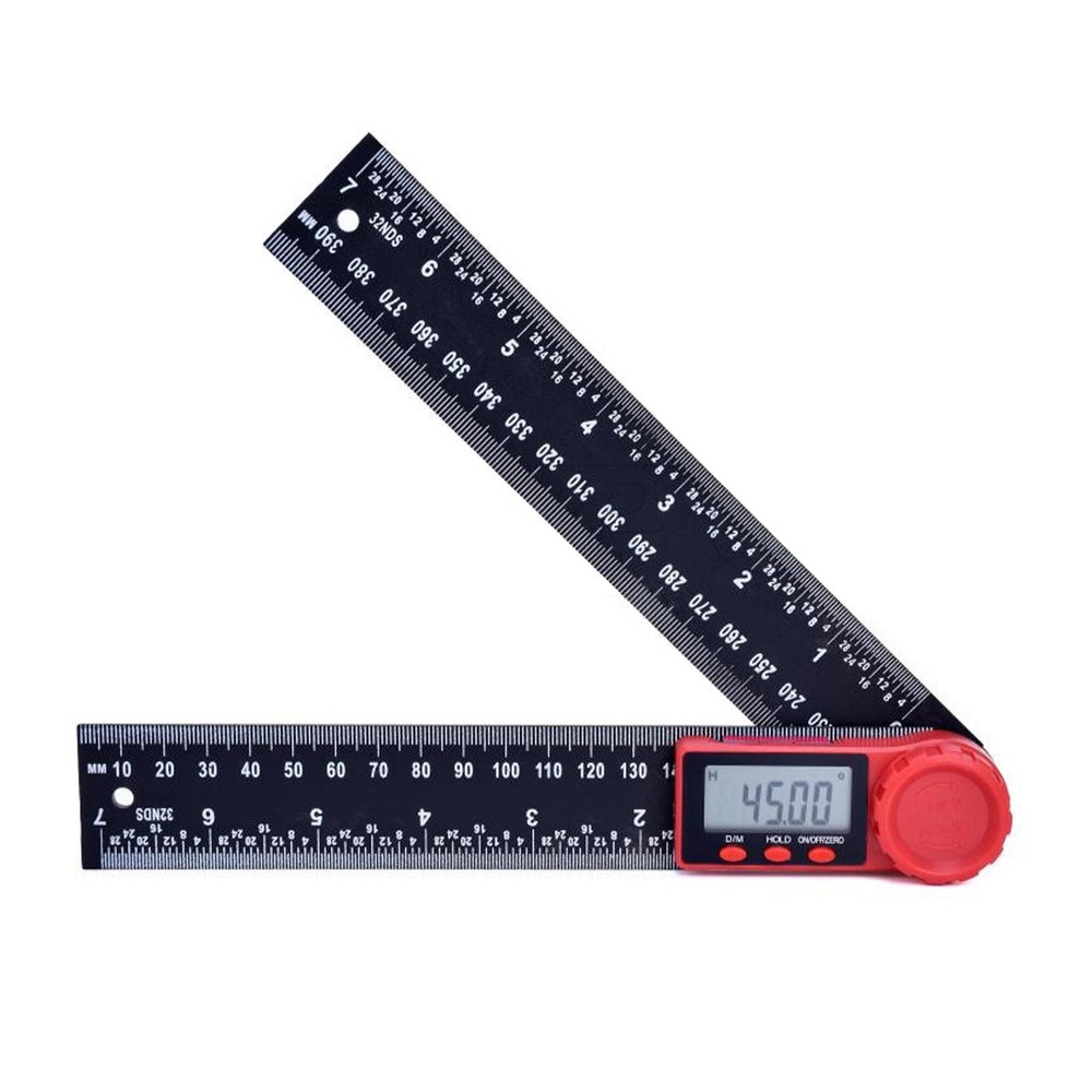 Digital Angle Finder 8 Inch Ruler Protractor Measure Meter LCD Display 200mm