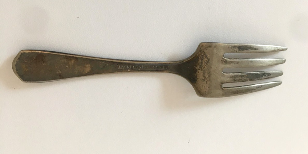 Vintage Imperial Silver Plate Baby Fork Silverplated