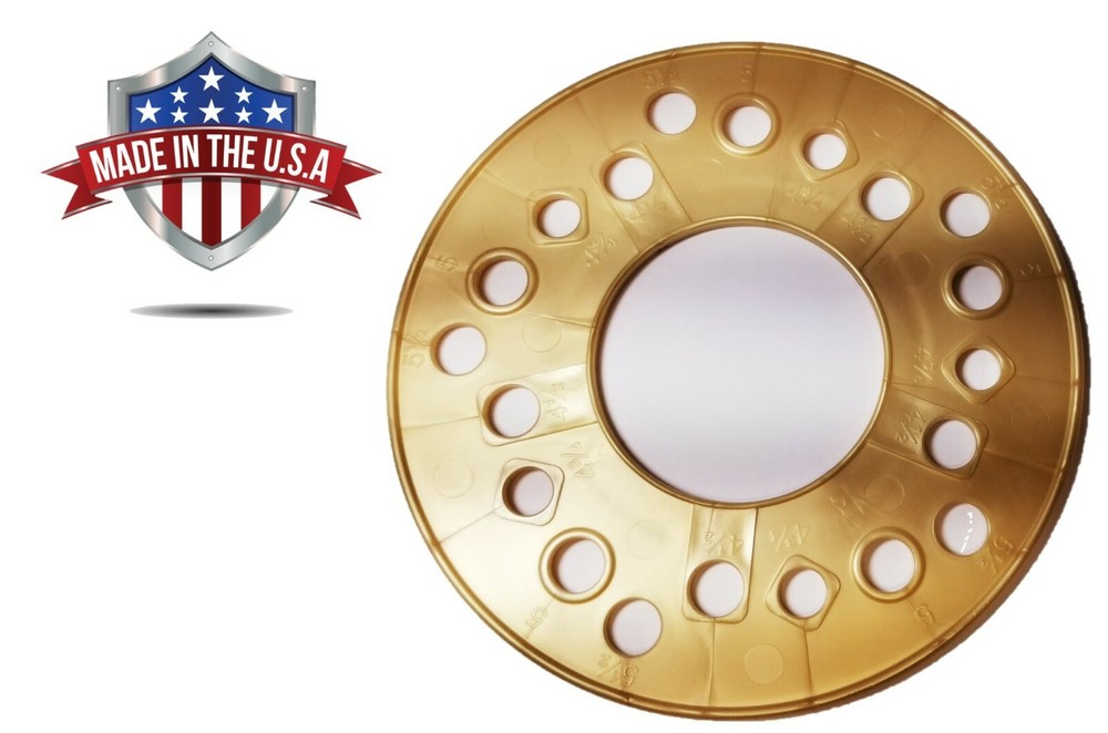 5 LUG WHEEL BOLT PATTERN TEMPLATE TOOL