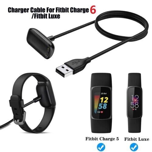 3.3FT Charger Cable for Fitbit Luxe/Fitbit Charge 5 USB Charging Power Adapter