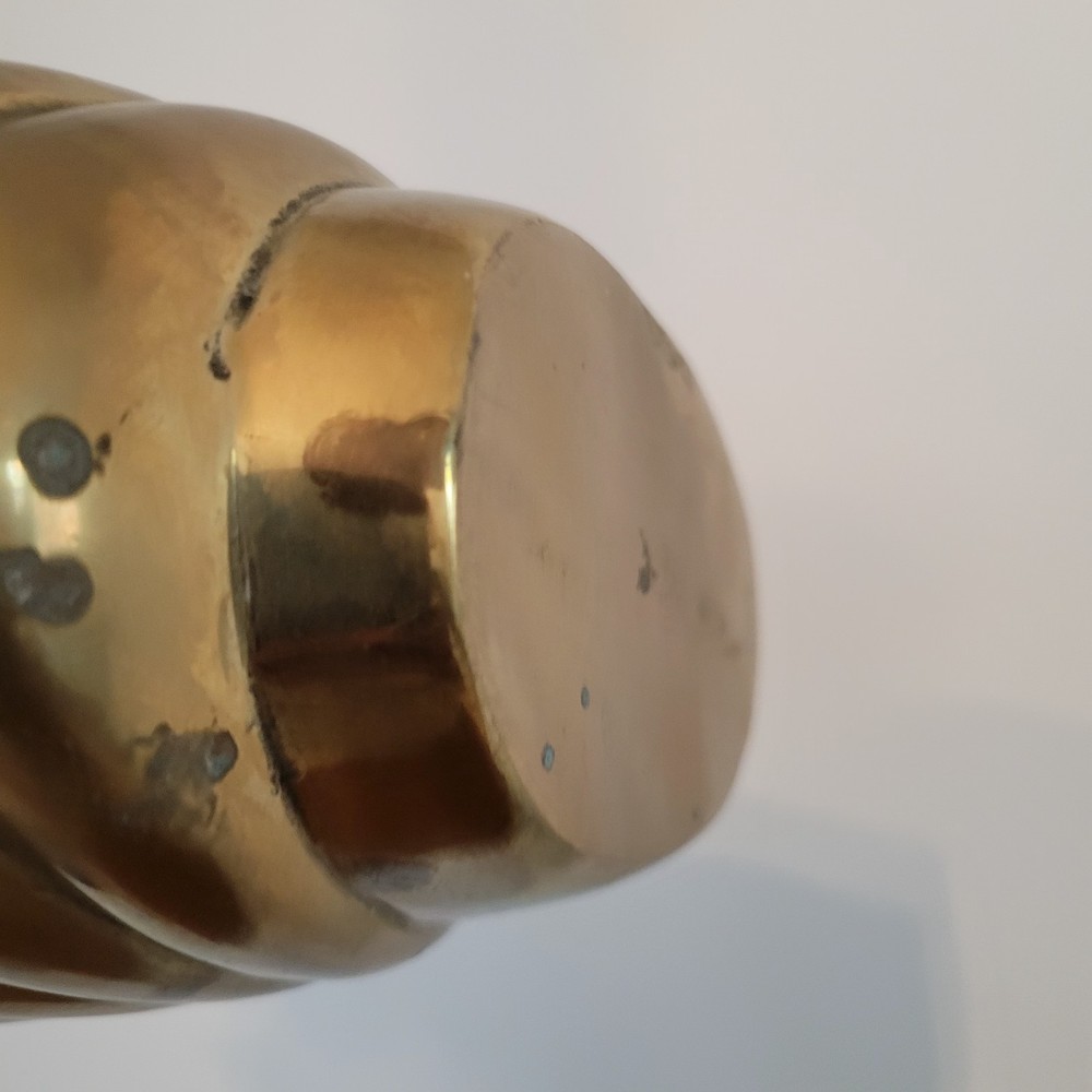 Vibtage Art Deco Brass Vase