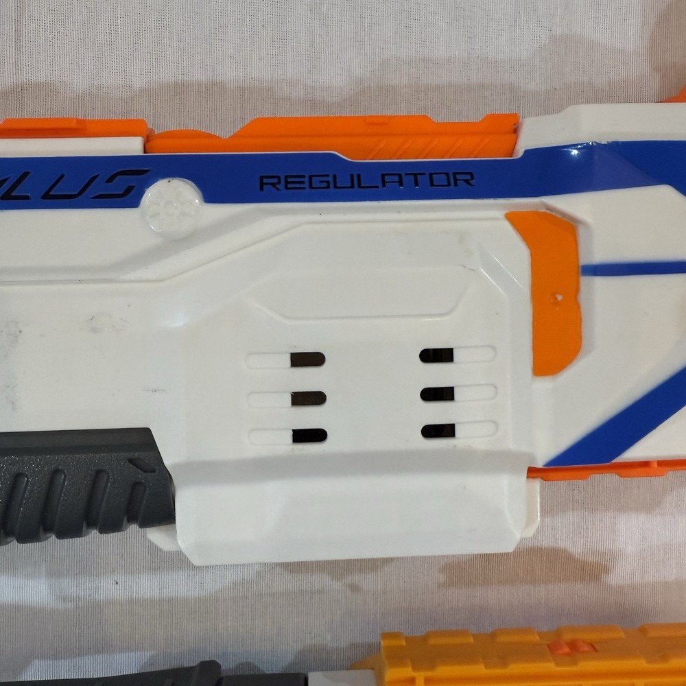Nerf N-Strike Motorized Modulus Regulator & MK II w/ Attachments Tested/working