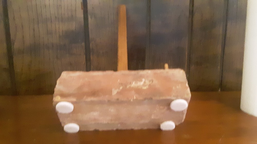 UNIQUE upcycled brick paper towel dispenser, rustic, folk art, functional!