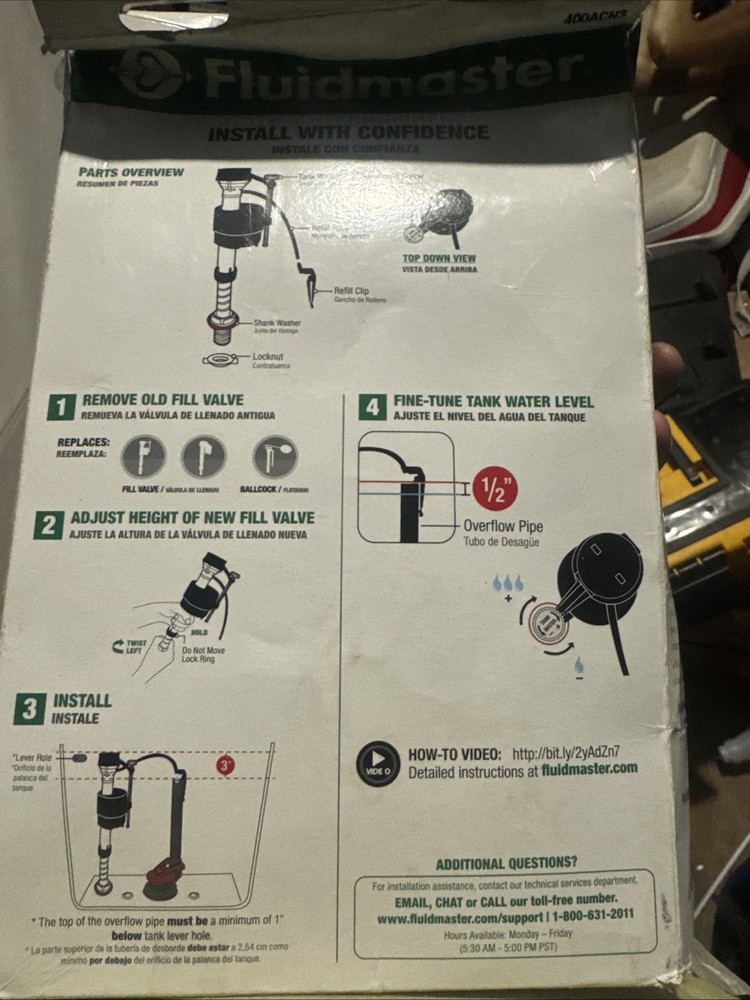 400A Universal Toilet Fill Dual Flush Valve (Contractor 3-Pack)