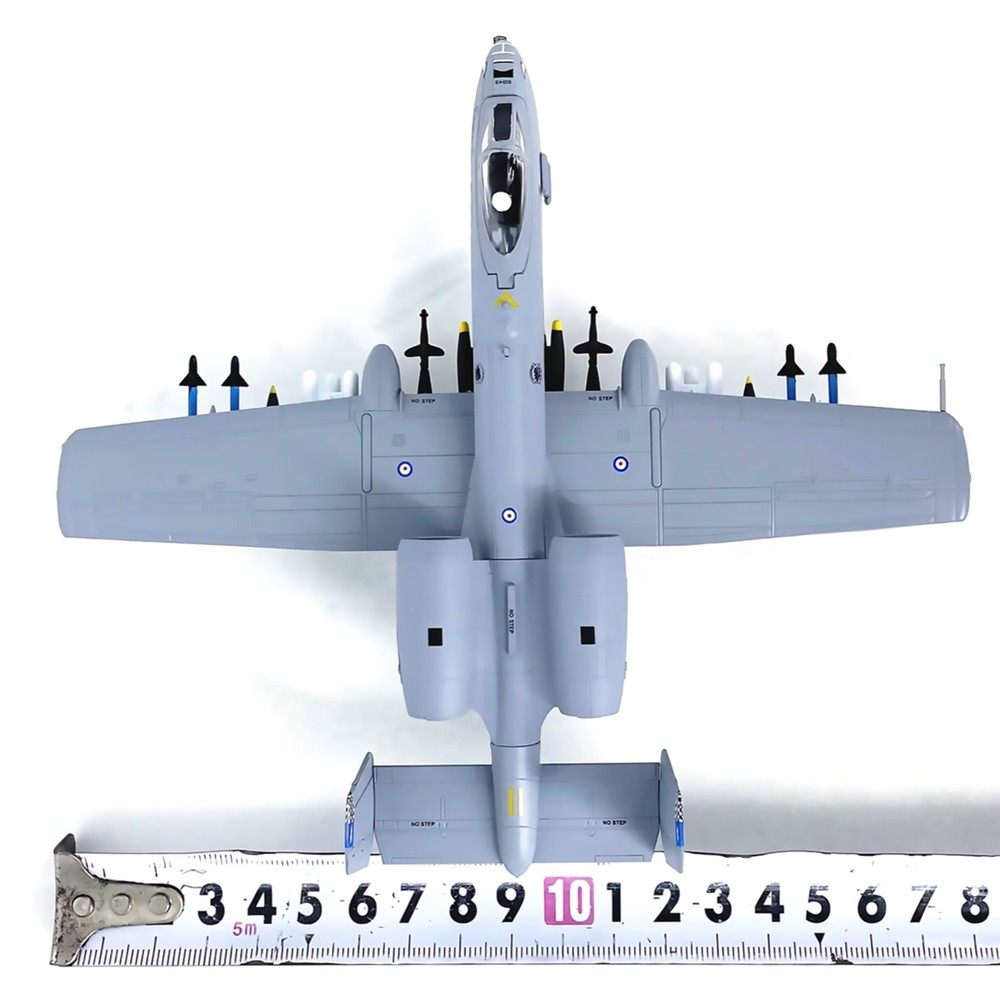 1:100 Scale US A-10A Attack Plane Finished Prototype Military Airplane Model