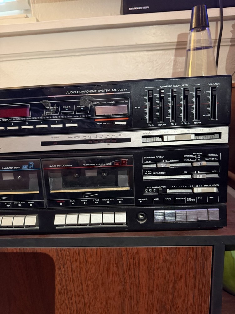 Fischer MC-723 Record Double Tape Deck Cassette Player Working Item