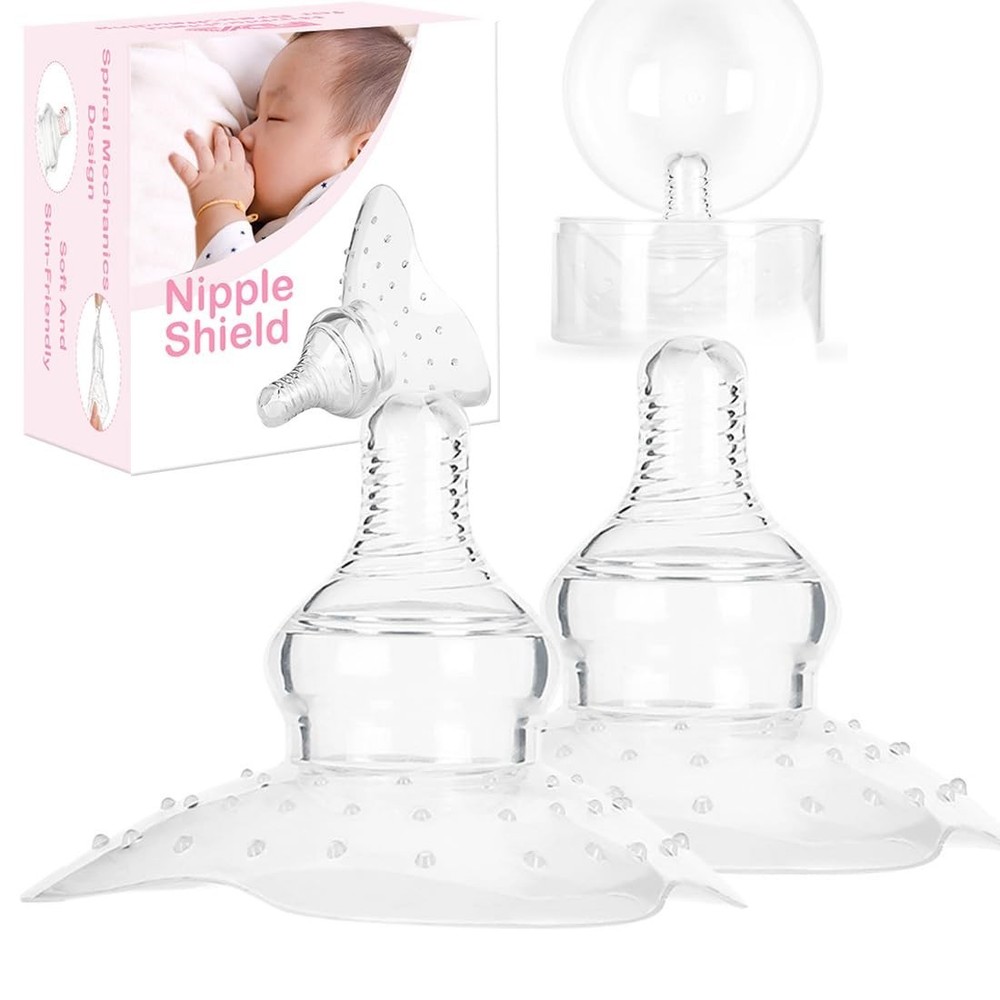 Triangular Design Nipple Shields 20mm - Ideal for Newborn Breastfeeding Relief