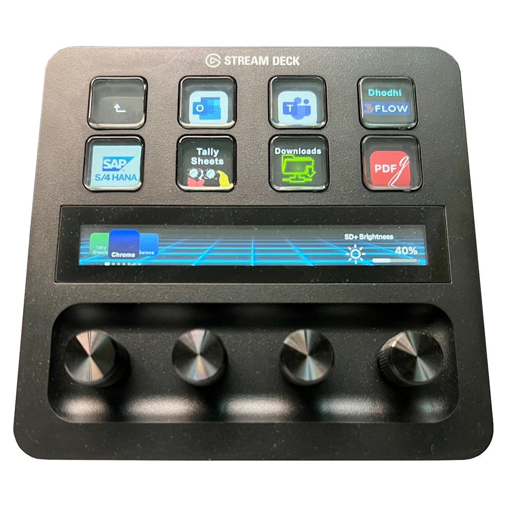 Elgato Stream Deck + Audio Mixer Production Console & Studio Controller Black