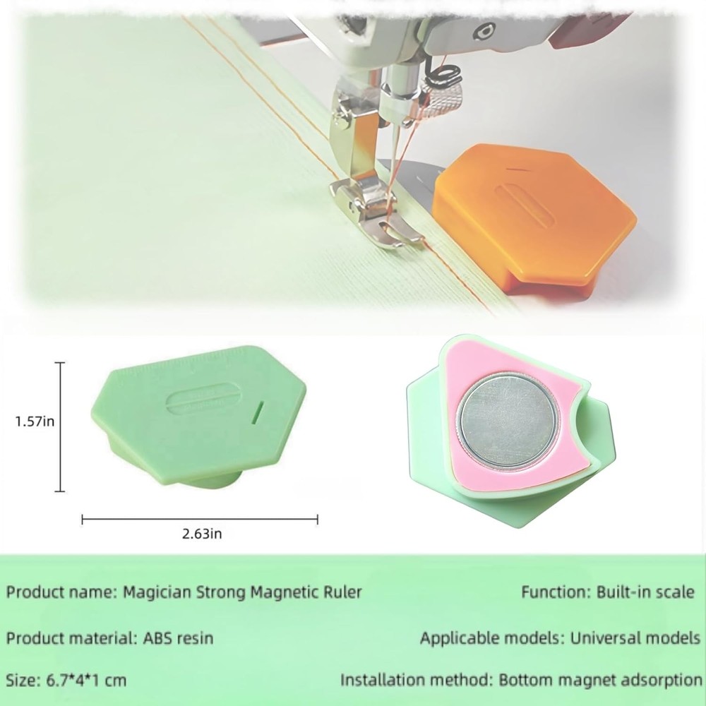 Magnetic Seam Guide for Sewing Machine, 3PCS Universal Upgraded Multifunctional