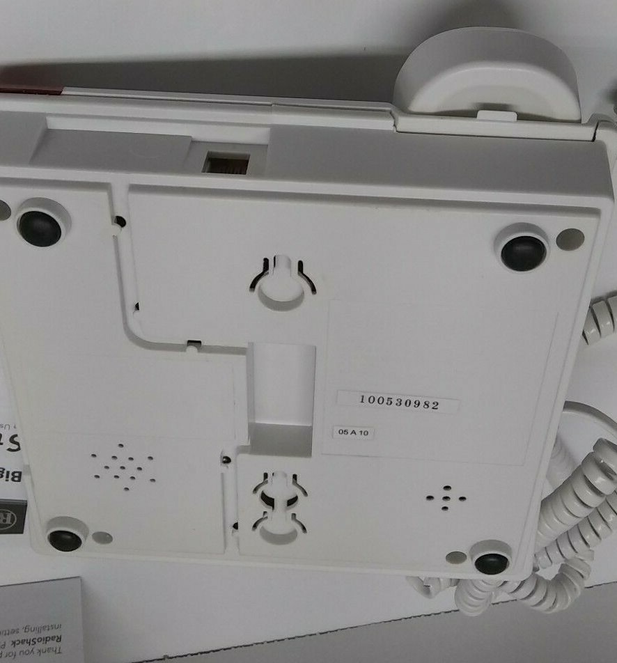 RadioShack Big Button Phone 43-341 Flashing Ring Indicator Adjustable Volume