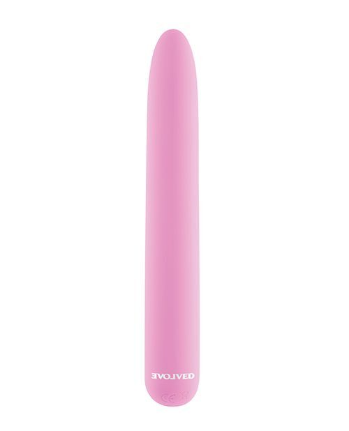 Evolved Carnation Rechargeable Silicone Slimline Vibrator Pink