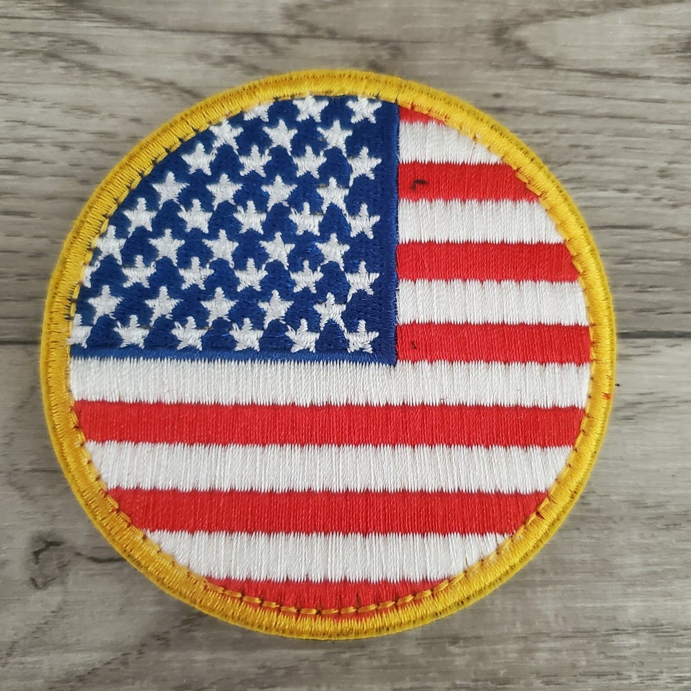 AMERICAN FLAG TACTICAL MORALE PATCH HOOK AND LOOP PATCHES NEW