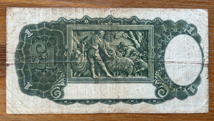 AUSTRALIA 1 POUND 1942 BANKNOTE