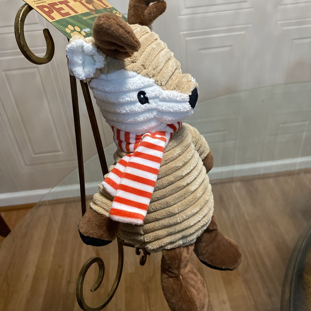 Giftable New Reindeer Soft/textured Pet Toy -15”