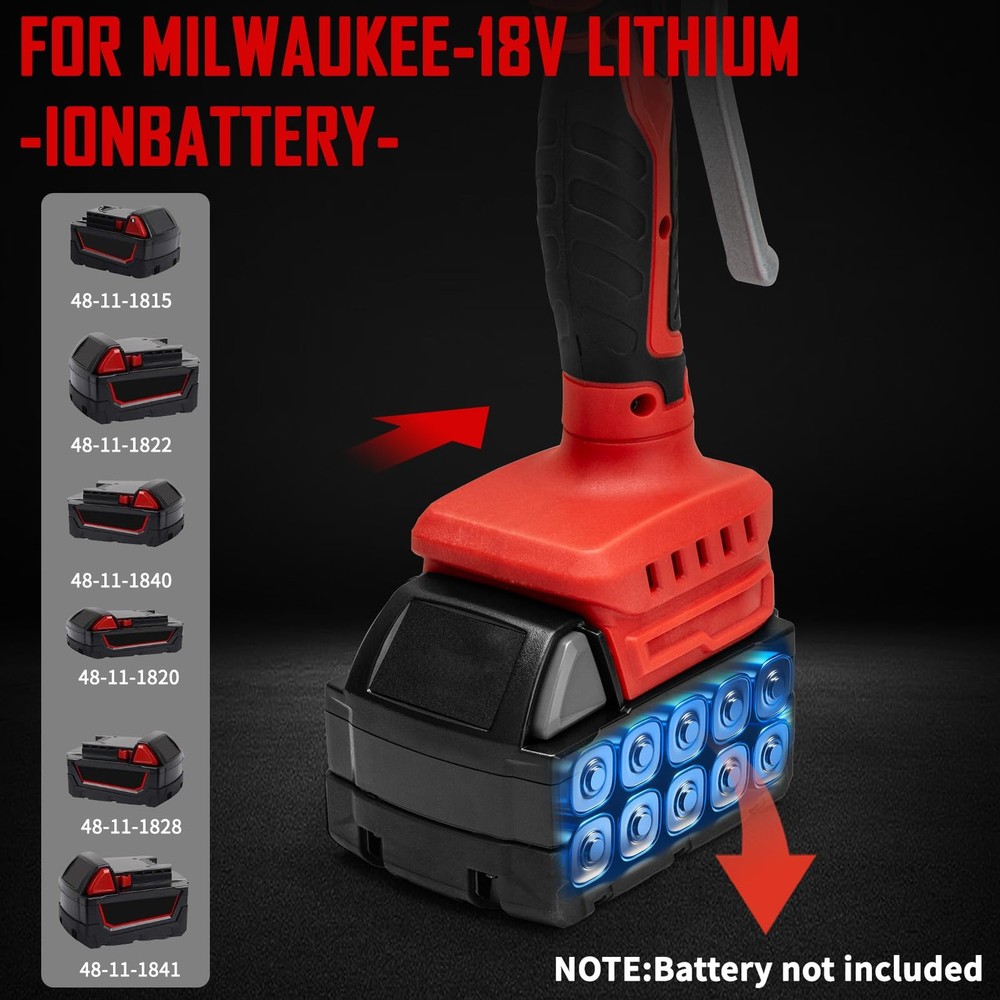 Cordless Tile Vibration Leveling Machine,for Milwaukee 18V Max Red